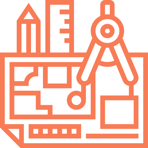 Architectural drafting tools icon